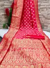 Peach Colour Exclusive VT Designer Art Silk Fastival Wear Saree 05P